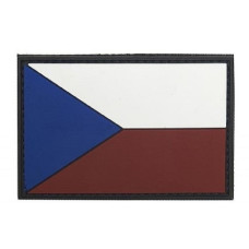 Nášivka - Vlajka Česká republika 3D suchý zip
