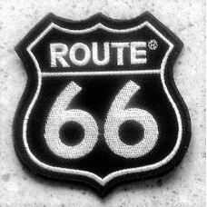 Nášivka - ROUTE 66 černá