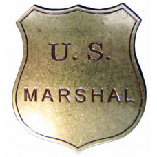 Odznak U.S. Marshal - kovový zlatý 