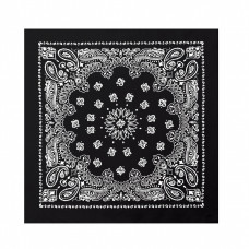 Šátek Western Paisley černo bílý 68cm