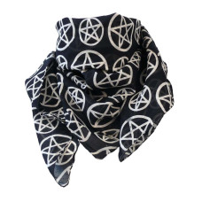 Velký černý šátek Pentagram Ocult v řadě