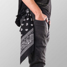 Šátek Paisley černý  